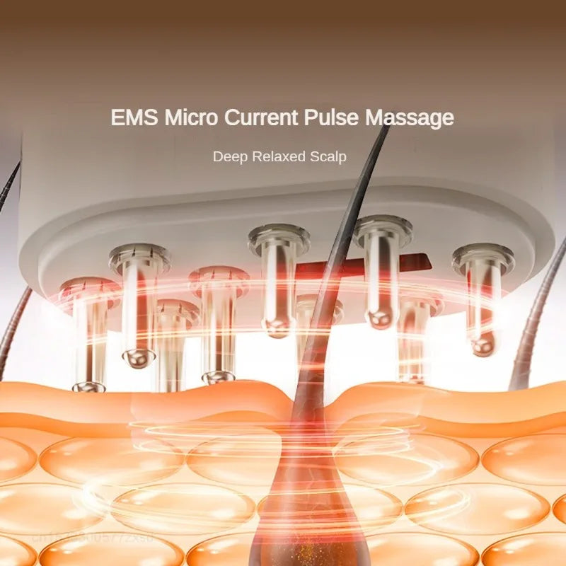 Scalp Therapy Brush – Red Light Hair Growth Massager with Serum Infusion